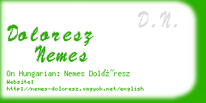 doloresz nemes business card